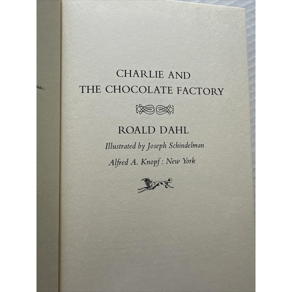Charlie And The Chocolate Factory Roald Dahl HC Vintage 1964 Book 1st Edition